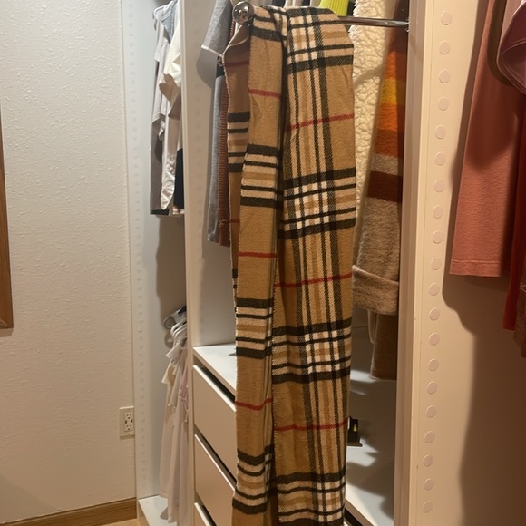 Cashmere Feel New England Plaid Scarf - 100% Acrylic - Super Soft - Camel - Picture 7 of 10